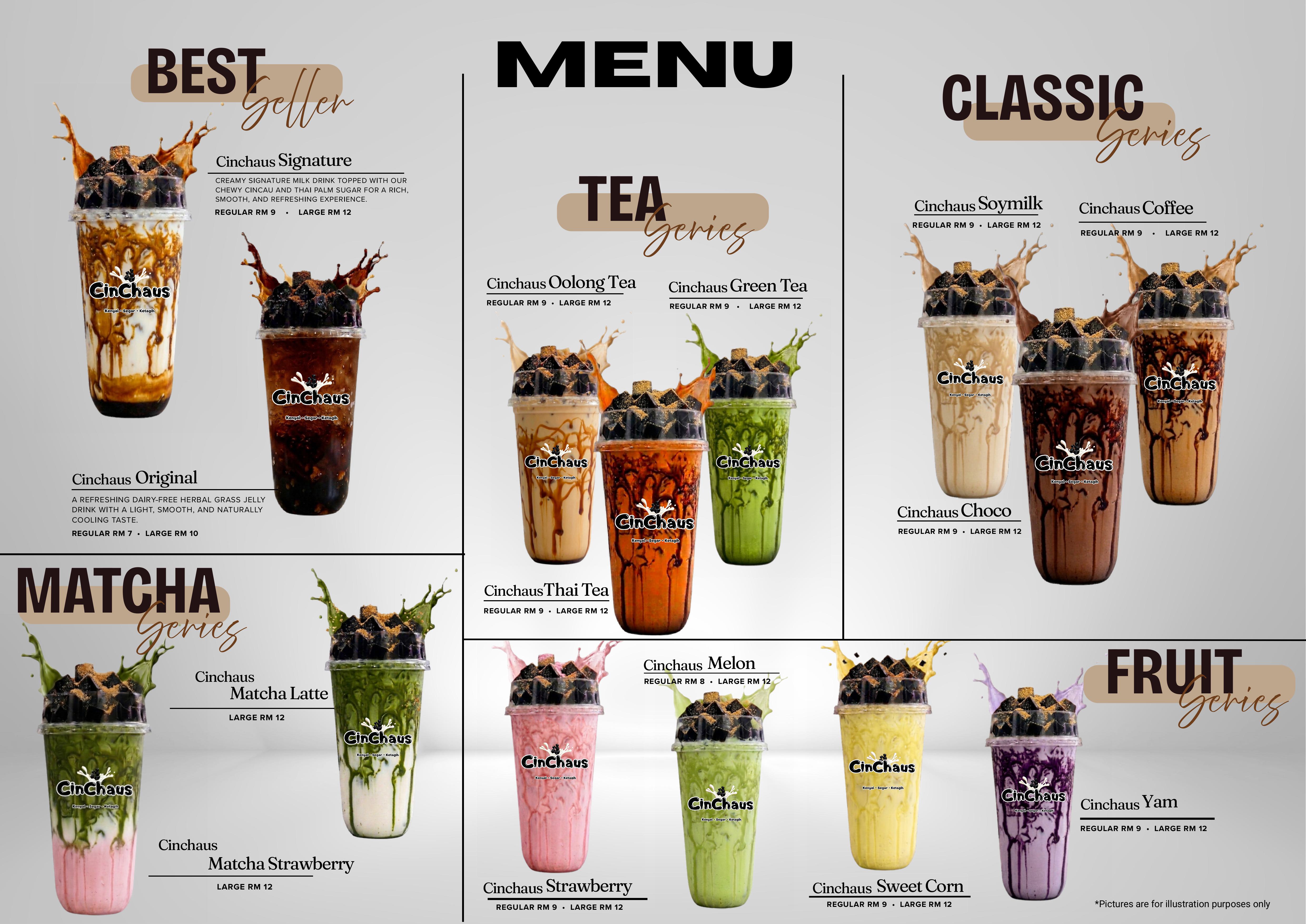 Cinchaus menu